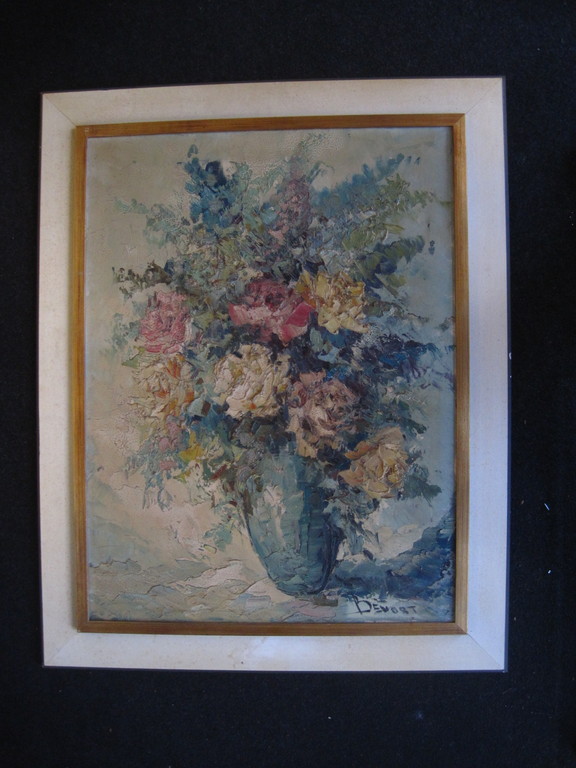 Groot en karakteristiek Expressionistisch Bloemstilleven John Bevort (1917-1996) kopen? Bied vanaf 1!