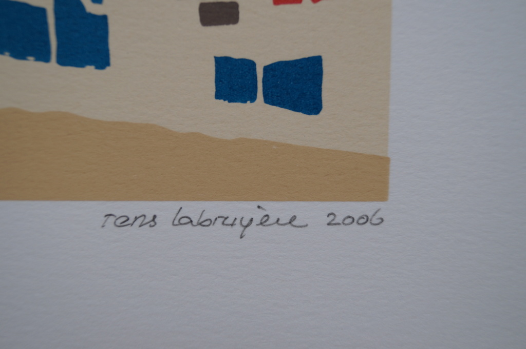 Rens Labruyère - gesigneerde zeefdruk - Als de avond valt kopen? Bied vanaf 1!