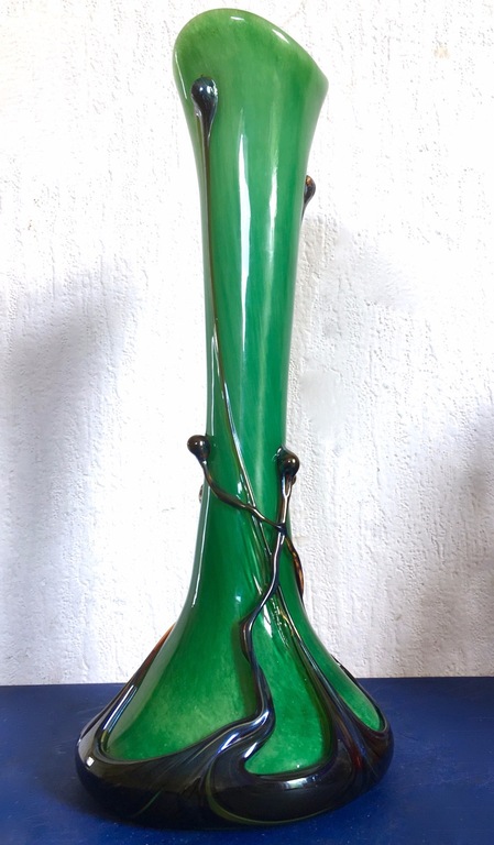 Jean Michel Operto voor Biot - groene Art Nouveau stijl vaas kopen? Bied vanaf 29!