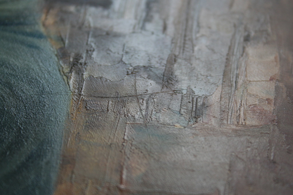 Onbekende kunstenaar - olieverf op paneel - huilende vrouw met kinderen kopen? Bied vanaf 1!