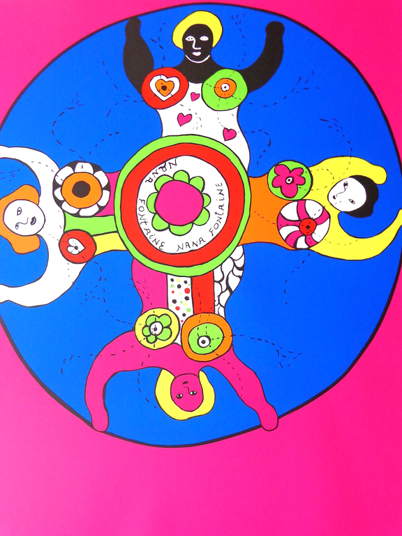 NIKI DE SAINT-PHALLE /NANA FONTAINE / KLEURENZEEFDRUK / 100x70cm kopen? Bied vanaf 1!