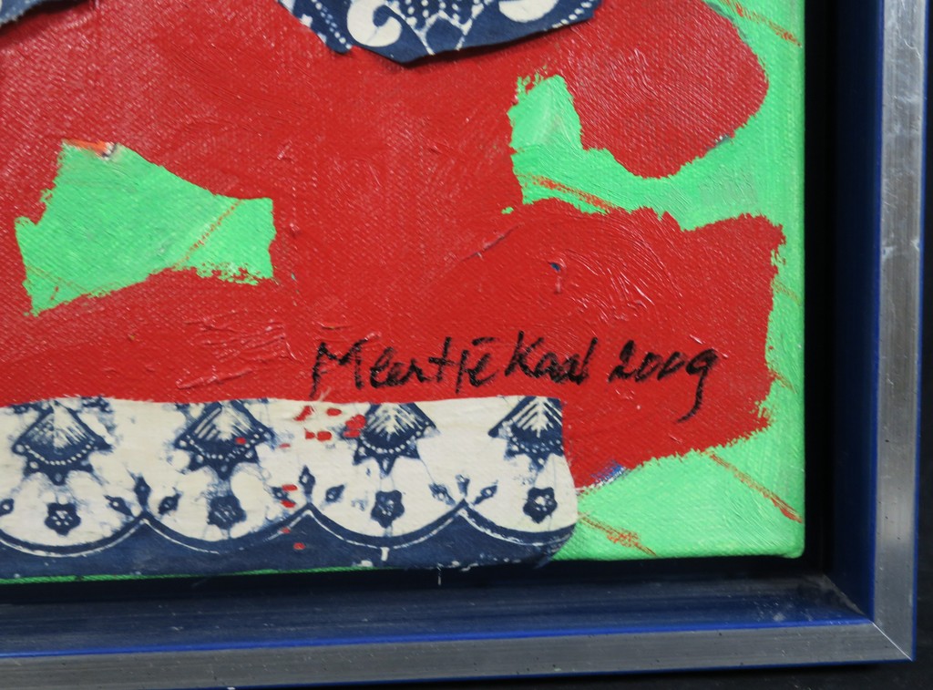 Meertje Kaal: Olieverf, Acryl en Collage op doek, Concept - Ingelijst kopen? Bied vanaf 1!