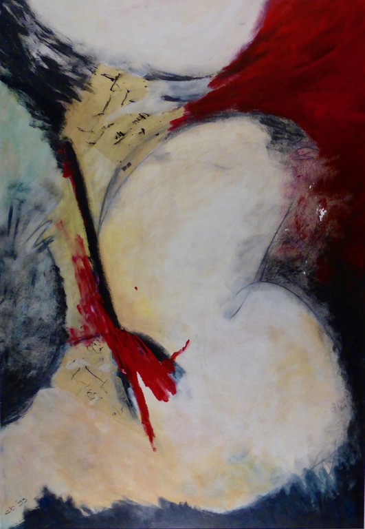 zonder titel, 1993, acryl op karton kopen? Bied vanaf 1!