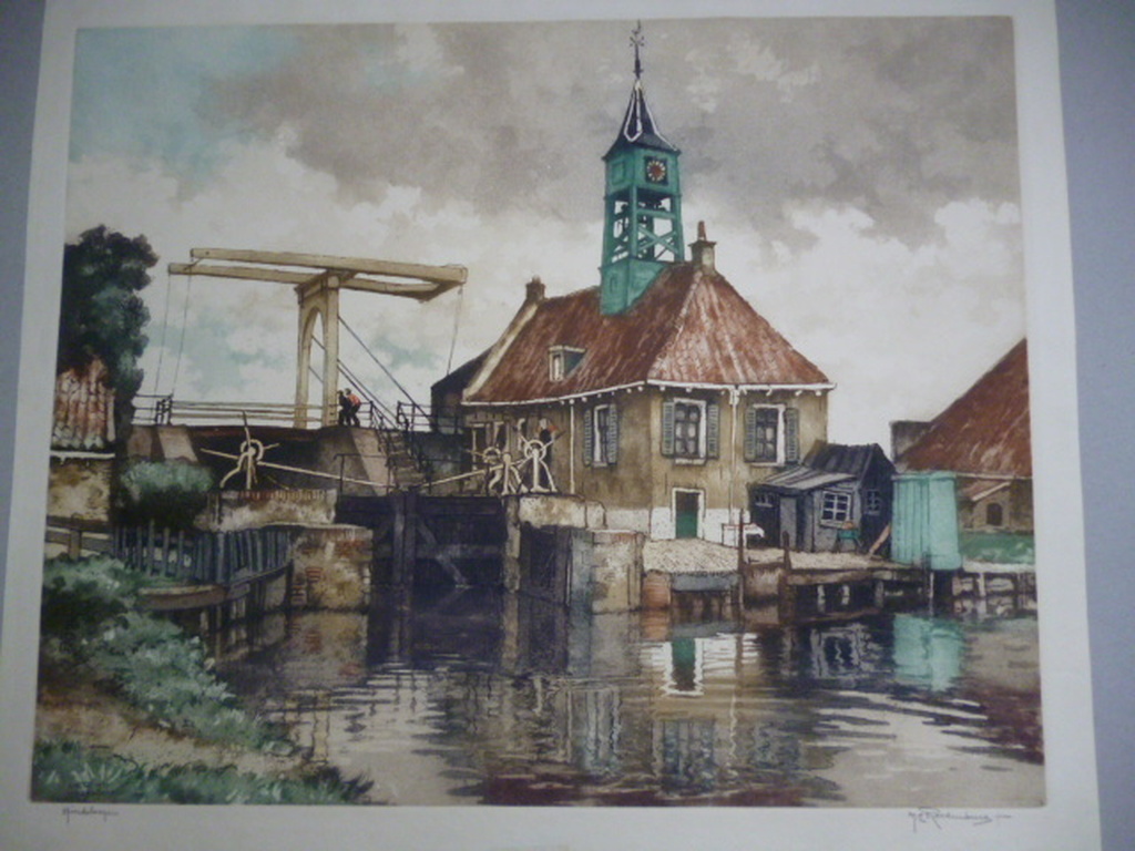 Hendrikus Elias Roodenburg - kleurenets - Hindeloopen verkocht voor € 80!