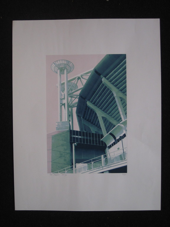 Mooie gesigneerde Zeefdruk "Amsterdam Johan Cruyff Arena" Ton Noppers (1951-)  kopen? Bied vanaf 1!