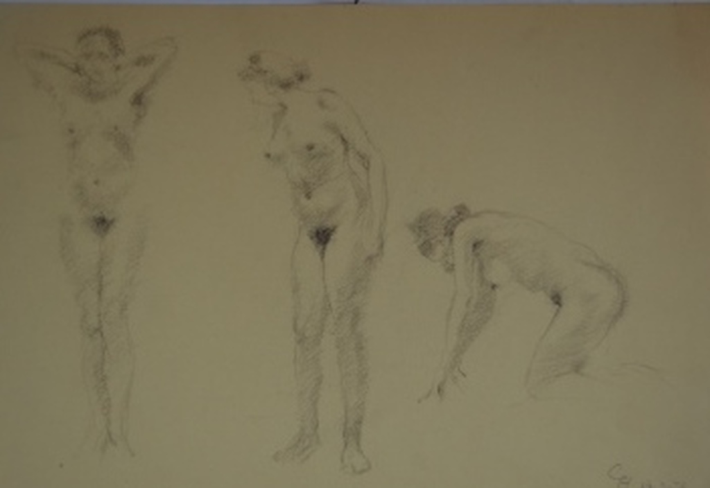 Charles Haak, studies naakt, 31 x 22 - gesigneerd 1936 kopen? Bied vanaf 15!