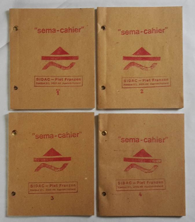 Sema Cahiers no. 1 t/m 4, 1990, gesigneerd kopen? Bied vanaf 40!