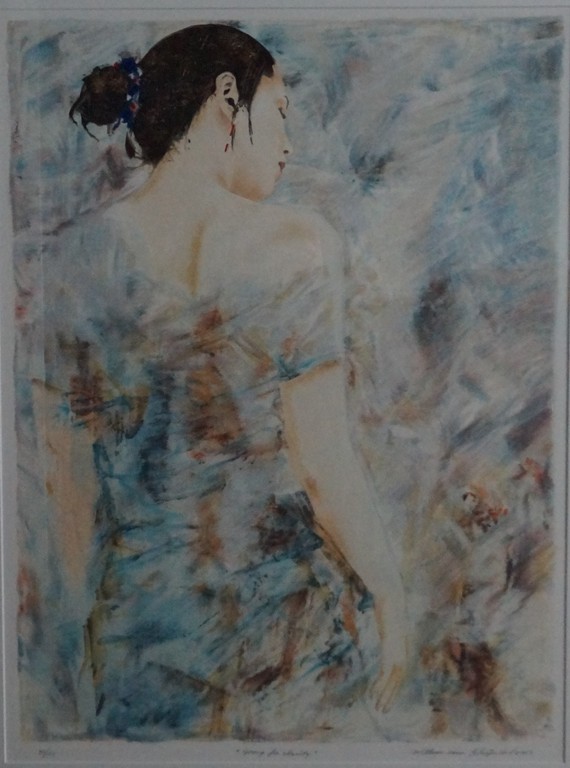 Willem van Scheijndel - gesigneerde zeefdruk - Going for Clarity - ingelijst verkocht voor € 150!