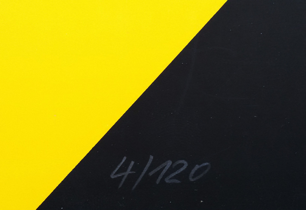 Hans Friedrich - Abstracte compositie, zeefdruk kopen? Bied vanaf 60!