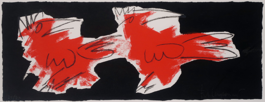 Frank Lengvenius: Zeefdruk, Vogel IV - Ingelijst kopen? Bied vanaf 20!