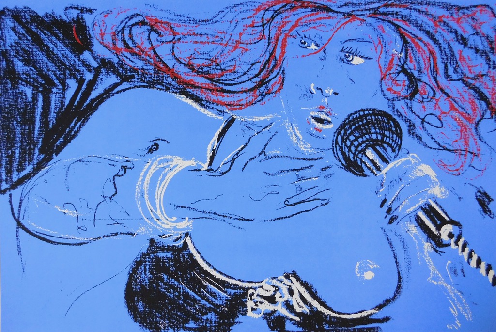 Dees de Bruyne - kleurenlitho - Femme Bleu kopen? Bied vanaf 90!