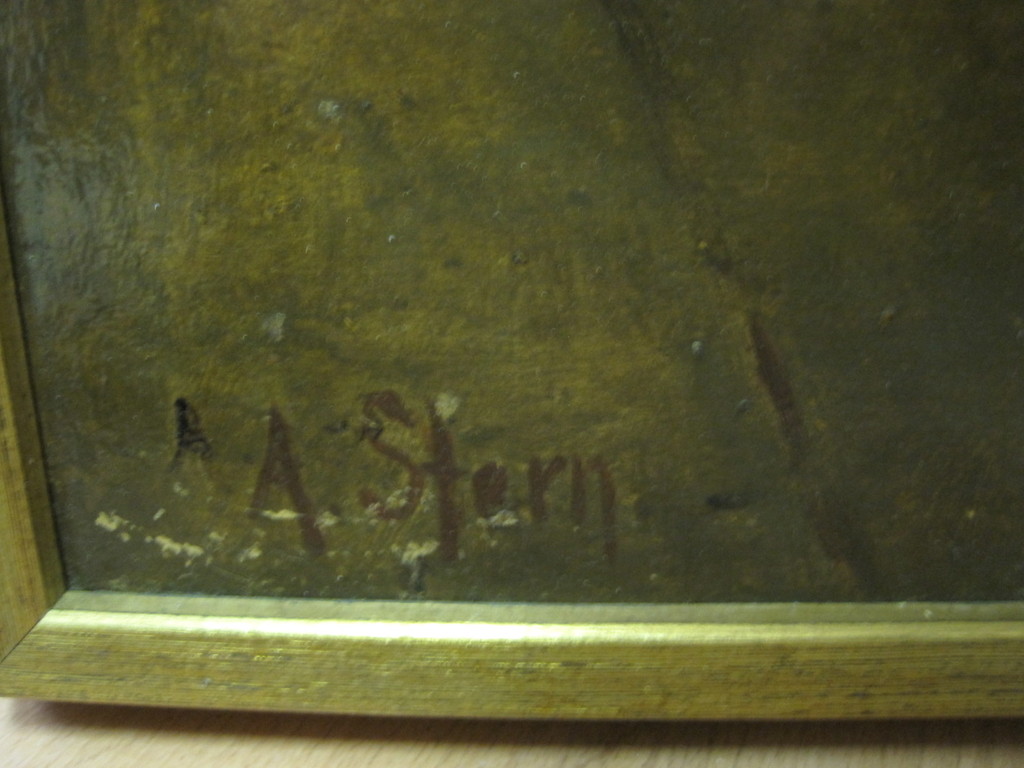 A.Stern -Joods/Duitse (post)impressionist "Waterlooplein Amsterdam" oliverf 1920 kopen? Bied vanaf 1!