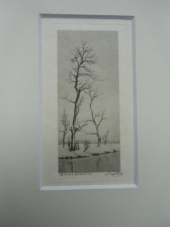 SNEEUWLANDSCHAP MET BOMEN // ETS VAN DIRK HARTING kopen? Bied vanaf 15!