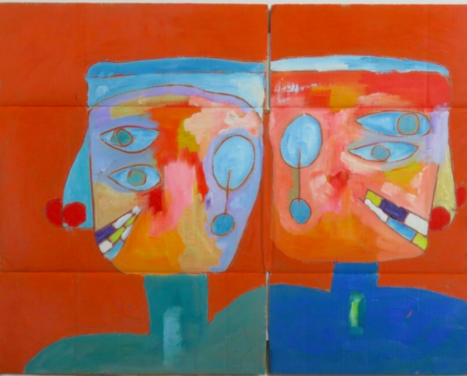 Meertje Kaal, Rood, schilderijtje kopen? Bied vanaf 1!