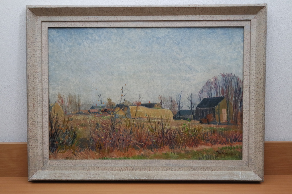 Josef Verheijen ( 1899-1976 ) - olieverf op doek - boerderijen in de herfst kopen? Bied vanaf 190!