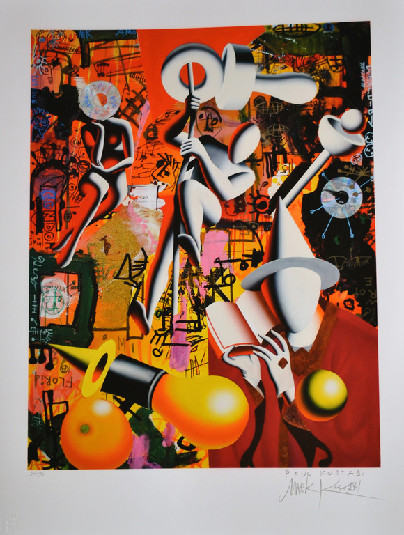 Mark en Paul Kostabi - 'Psychotropic consiousness' - kleuren giclee - gesigneerd - oplage 50 ex. - 2013 kopen? Bied vanaf 175!