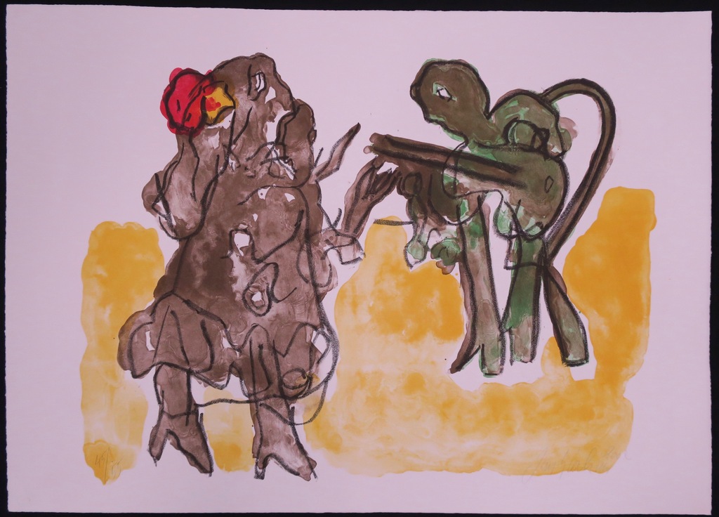 Jan Sierhuis: Litho, Flamenco (geel) kopen? Bied vanaf 70!