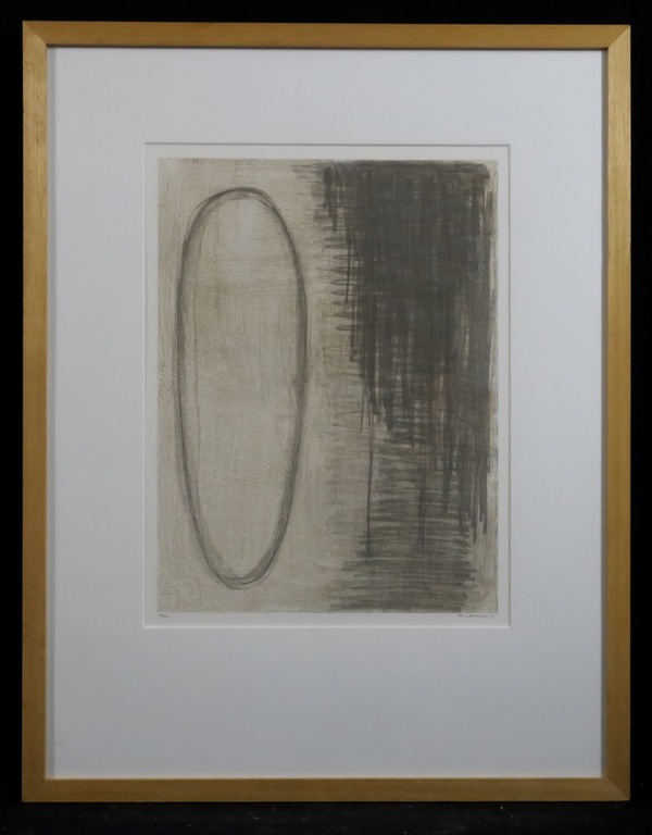 Bert Loerakker: Zeefdruk, Zonder titel - Ingelijst verkocht voor € 40!