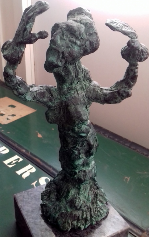 Groen gepatineerd Bronzen Beeld van Jan Sierhuis: Flamenco danseres kopen? Bied vanaf 600!