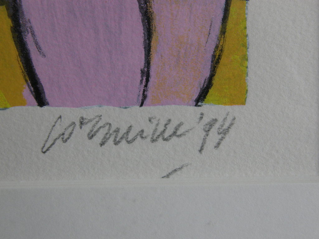 Corneille: ingelijste zeefdruk, genummerd en potlood gesigneerd kopen? Bied vanaf 160!