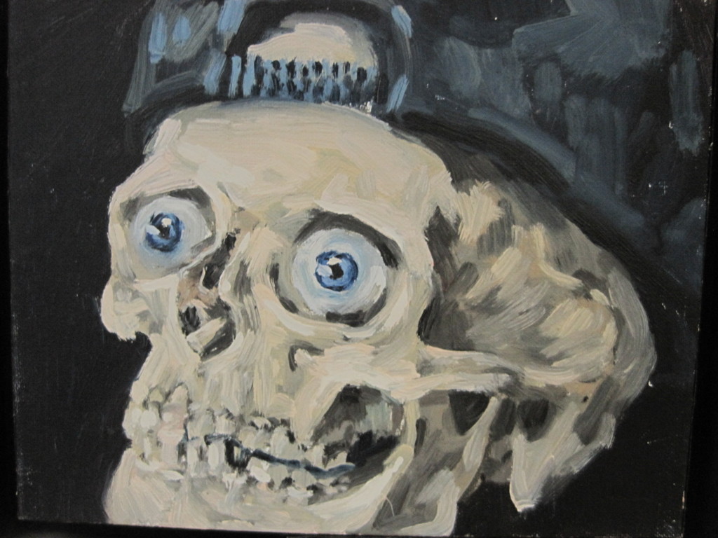 Ernst Voss (1959-) olieverf "Heavy Metal Dude" 1993 New York USA gesigneerd kopen? Bied vanaf 1!