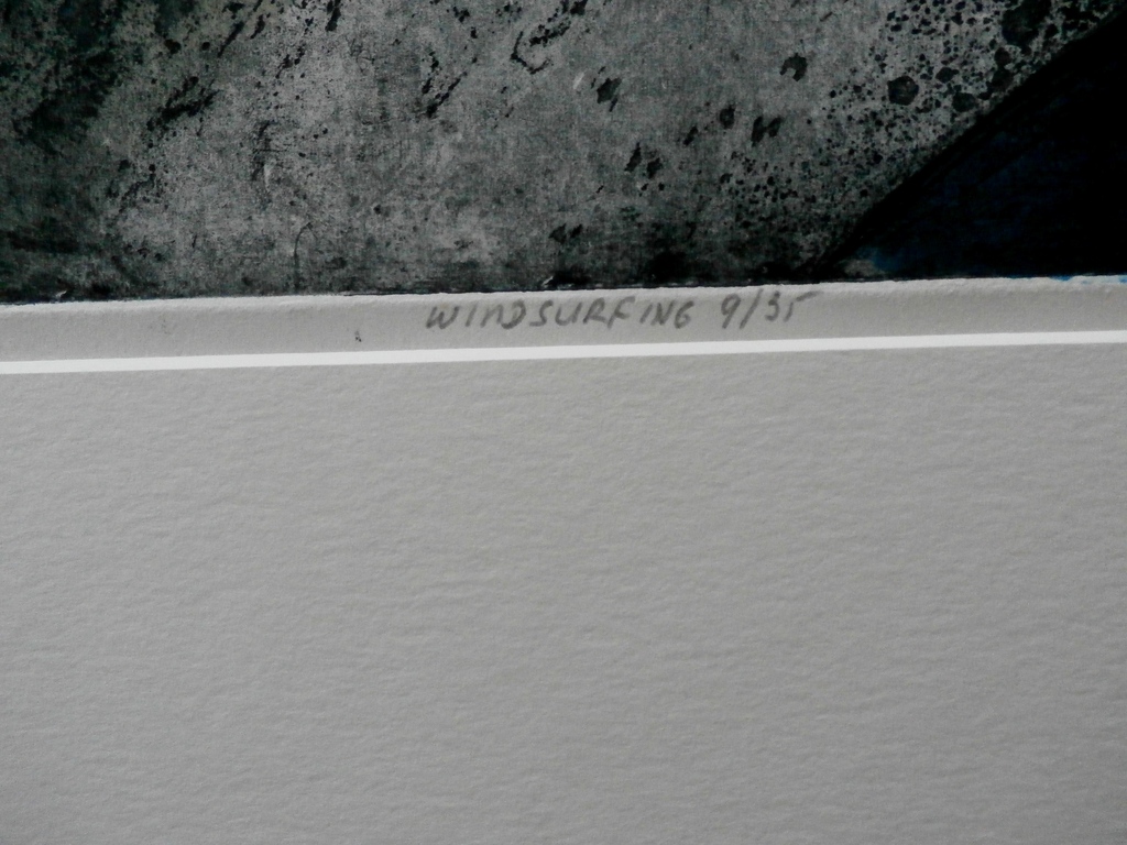 Ru van Rossem - ets: Windsurfing - 1983 kopen? Bied vanaf 150!