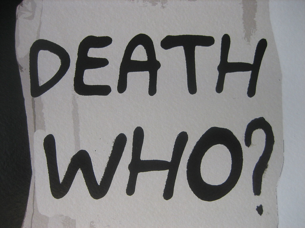 DEATH NYC Limited Art print Graffiti Signed "DEATH WHO" Rare 2012 kopen? Bied vanaf 1!