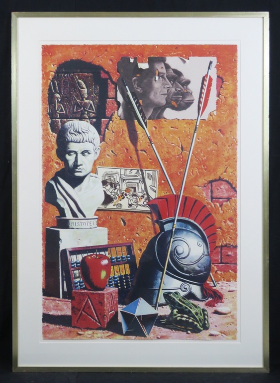 Rob Scholte: Zeefdruk, Golden horizon I - Ingelijst (Groot) verkocht voor € 80!