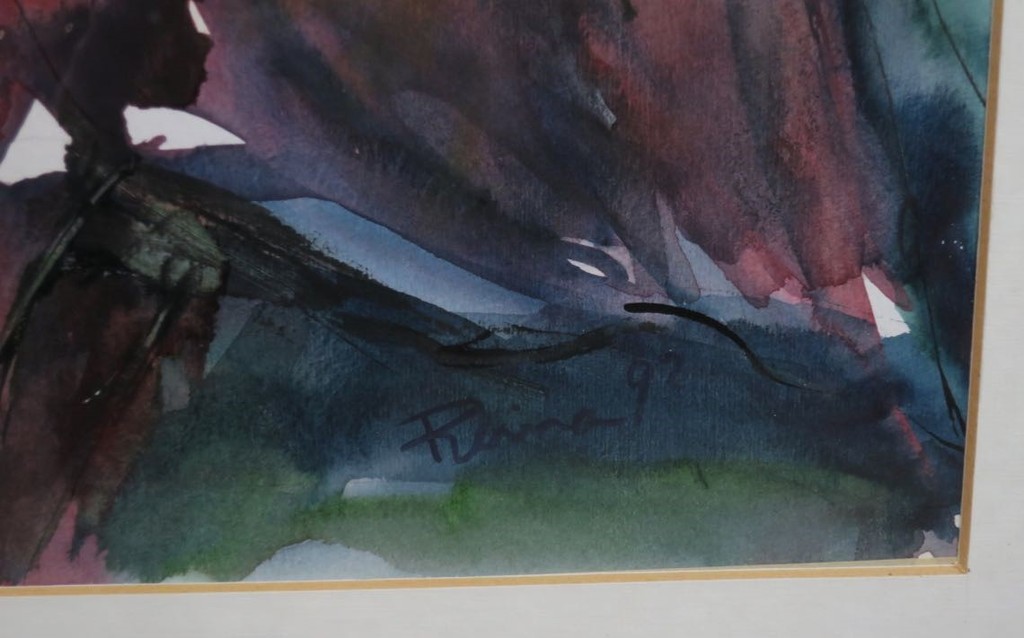 Reina Koerten: Aquarel, Amaryllis 2 - Ingelijst kopen? Bied vanaf 20!