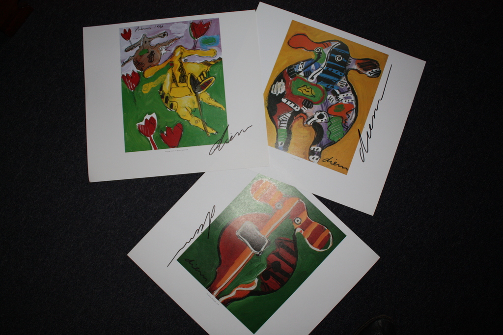 PETER DIEM - GESIGNEERDE ARTPRINTS - 3 STUKS kopen? Bied vanaf 1!