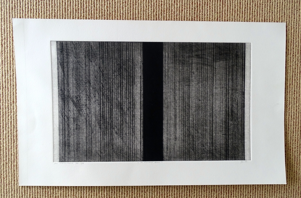 Ko Oosterkerk, De donkere baan, droge naald,1992 verkocht voor € 215!