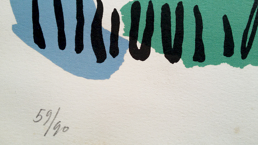 Anton Rooskens - L’enfant aux fleurs, litho kopen? Bied vanaf 175!