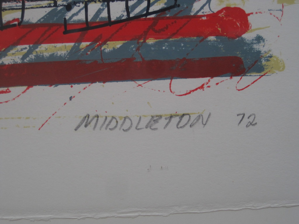 S.Middleton (1928-) litho "Chopin Nocturne opus 8" 18/75 - 1972  kopen? Bied vanaf 1!