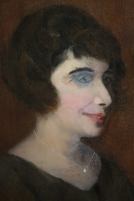 ART DECO MEISJE MET BLAUWE MASCARA van SIMON MARIS kopen? Bied vanaf 1!