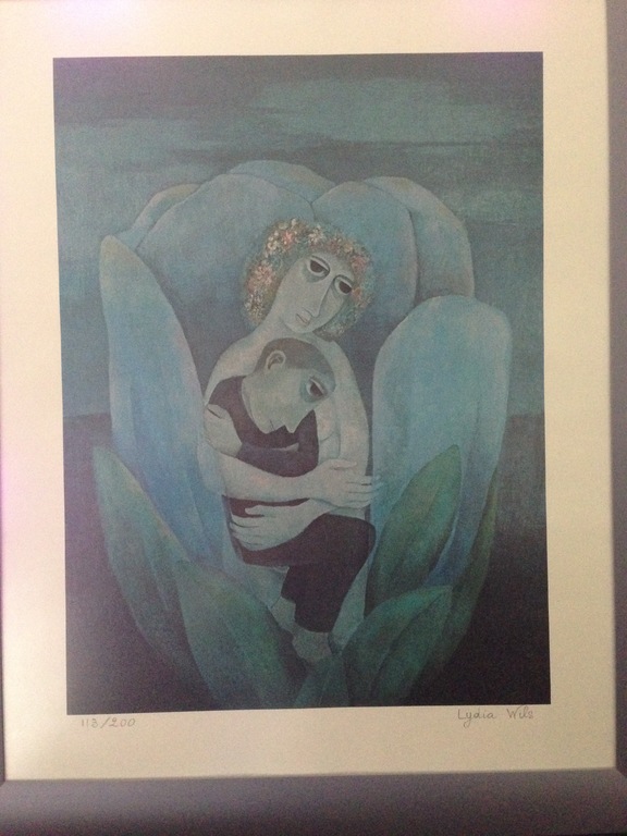 Lydia Wils - personne dans la fleur/persoon in de bloem - Litho kopen? Bied vanaf 75!