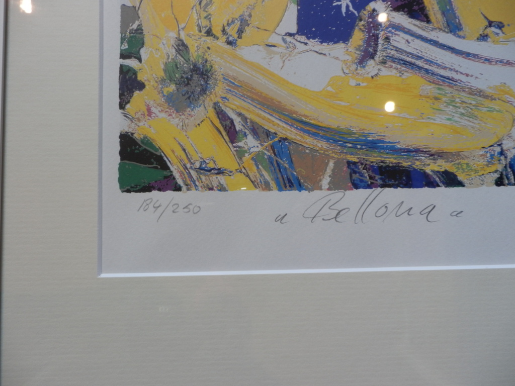 JAS  Kleurenzeefdruk BELLONA  Ingelijst uit 1998 kopen? Bied vanaf 60!
