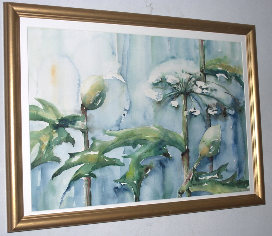 AQUAREL -- 50X70 CM -- FRAAI INGELIJST kopen? Bied vanaf 29!