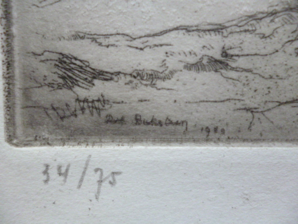 Dirk Baksteen - ets - De Koppigaards kopen? Bied vanaf 95!