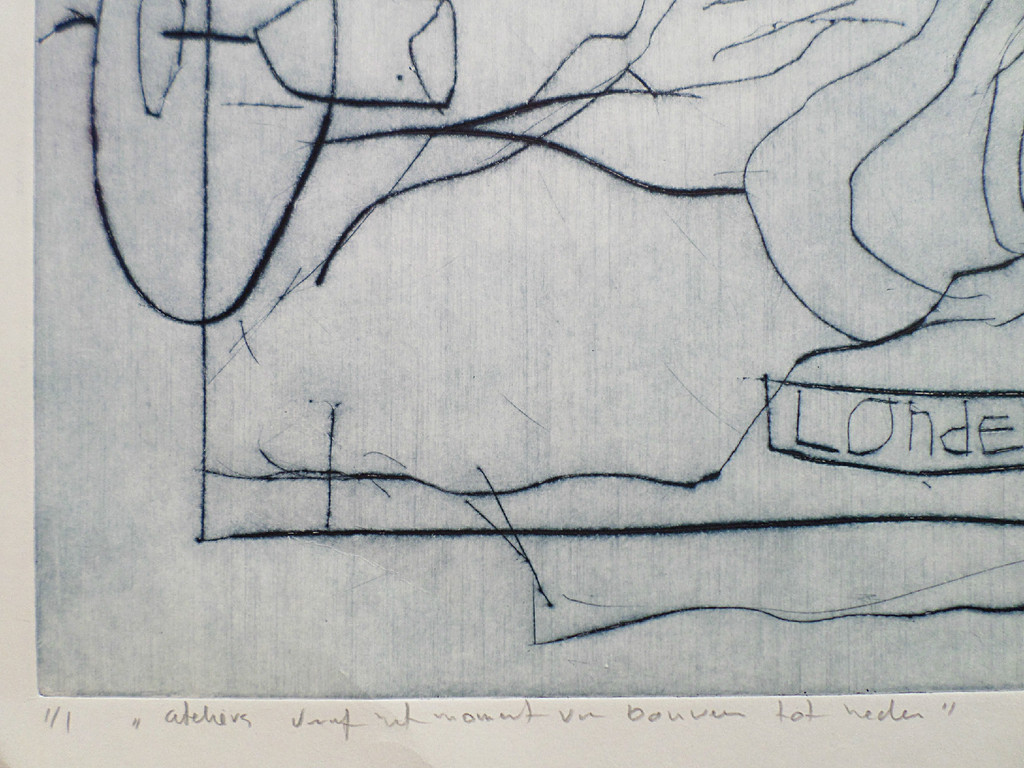 Marjolein van de Velde - Ateliers vanaf het bouwen tot heden, ets (groot) kopen? Bied vanaf 40!