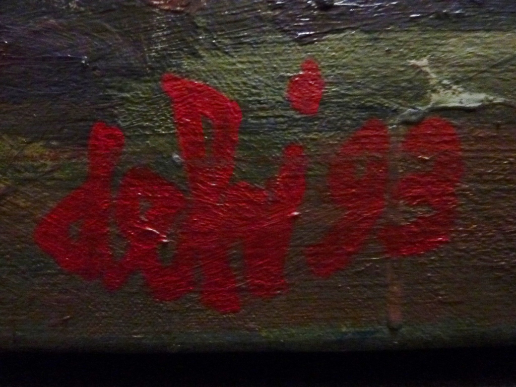 TOON DE HAAS olieverf "Haan en Haas" 1993 kopen? Bied vanaf 200!