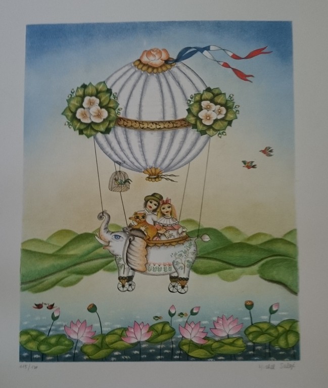 Michel Salge , zeefdruk verkocht voor € 35!