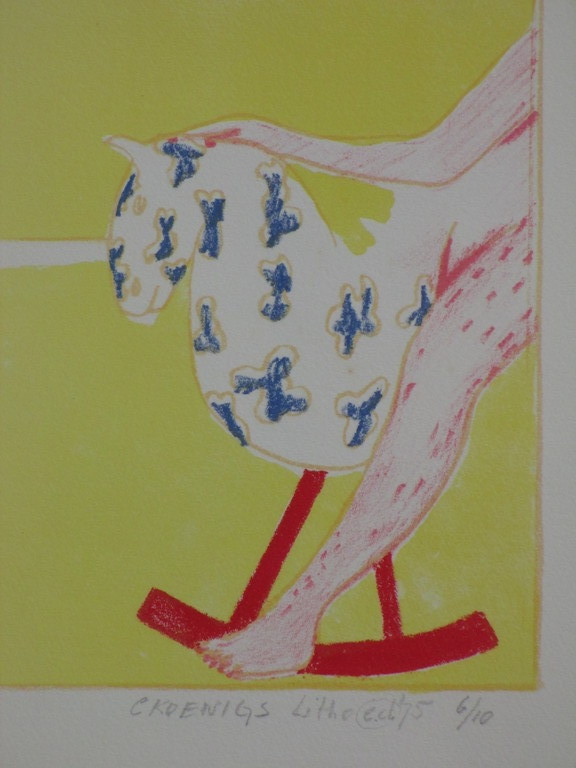 C.Koenigs, Het Hobbelpaard, Kleurlitho kopen? Bied vanaf 1!