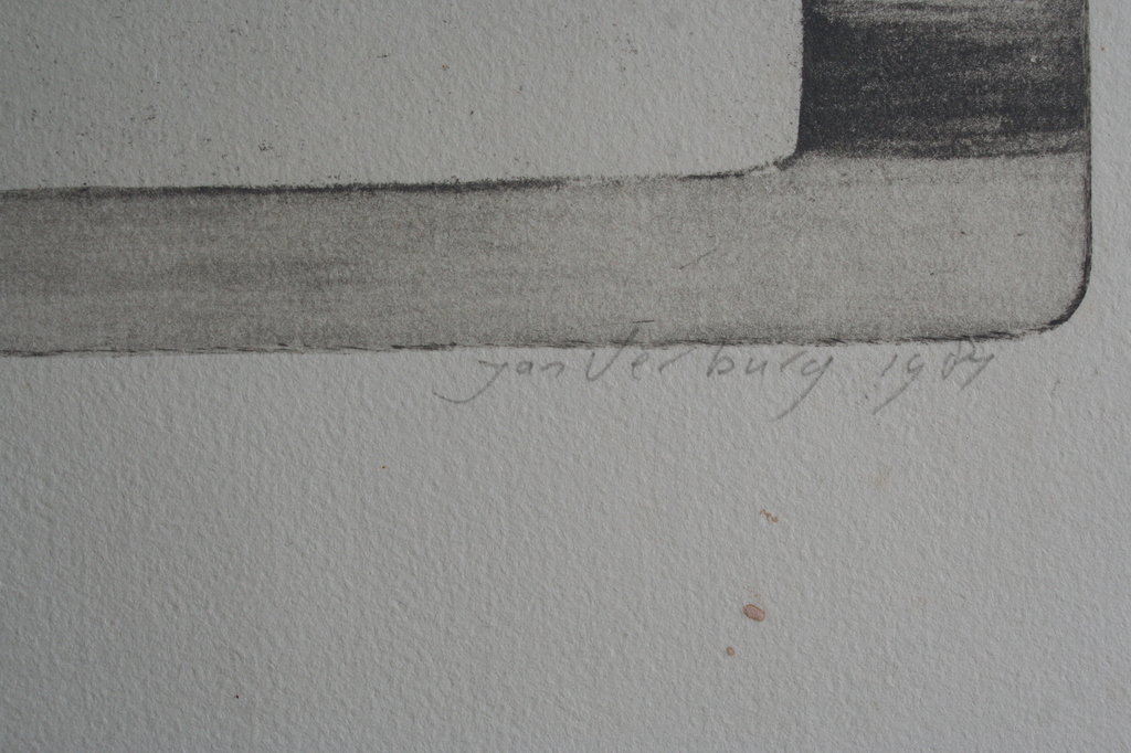 Jan Verburg, ets, kleine oplage, gesigneerd, 1984 kopen? Bied vanaf 20!
