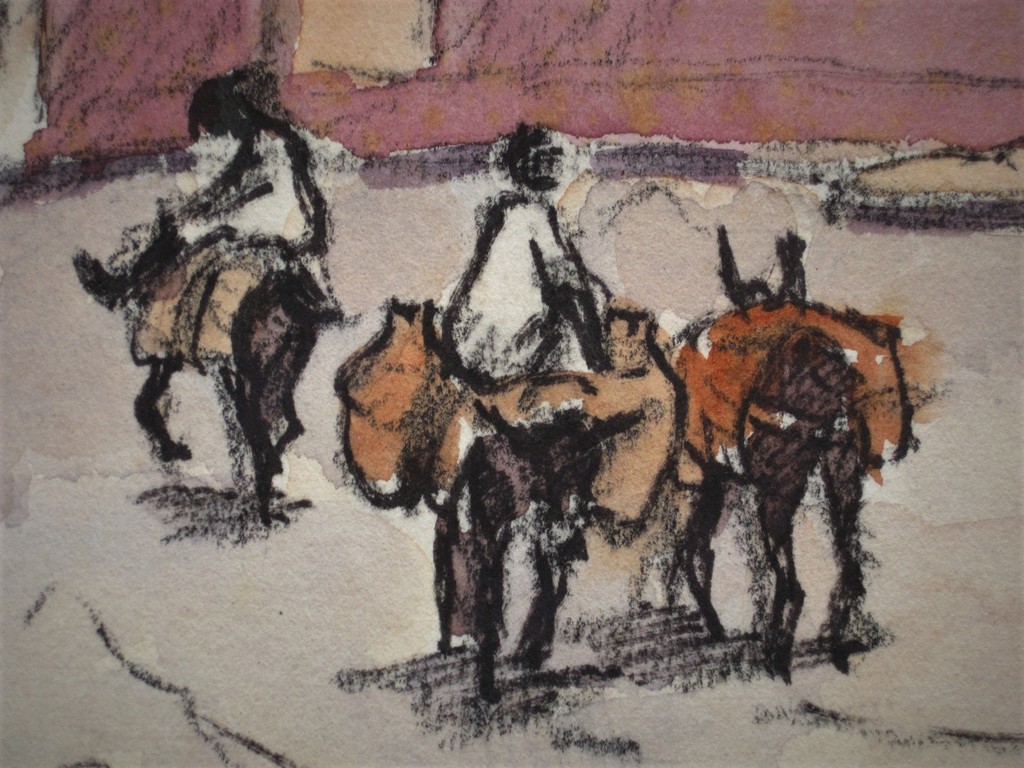 Zeldzaam Oriëntaals aquarel "marktdag te Risanni Marokko" Frans Boers 1912-1987 kopen? Bied vanaf 1!