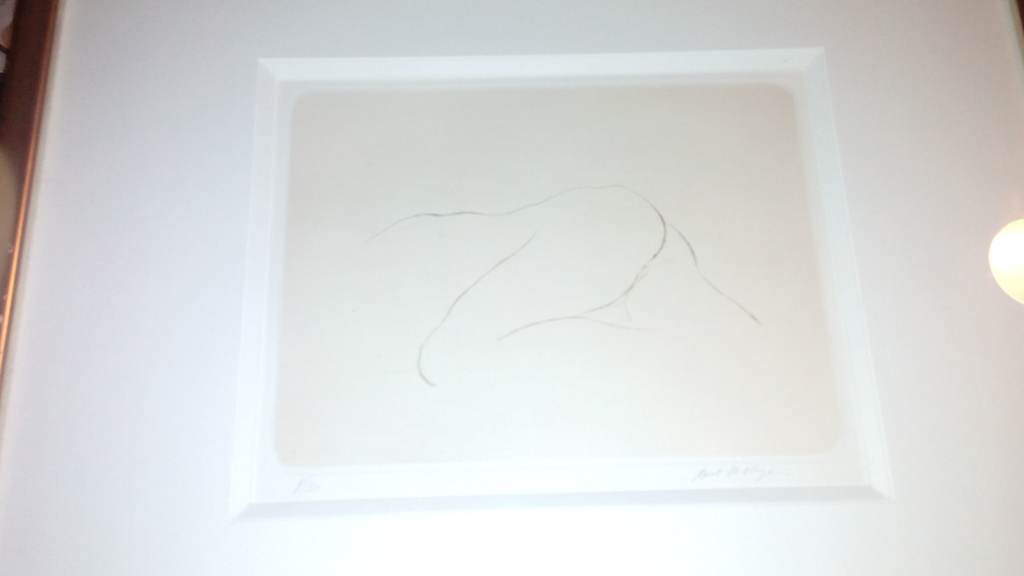 Bert de Keyser ets,21x30 Naakt,  techniek:'Dry needle etching'. Handgesigneerd.  kopen? Bied vanaf 1!