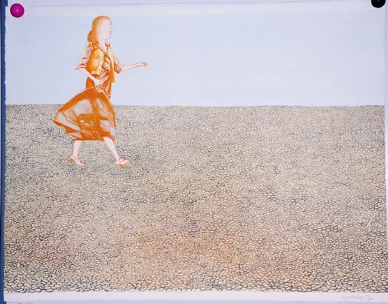 Aat Verhoog: Kleurenlitho Strand 1 verkocht voor € 35!