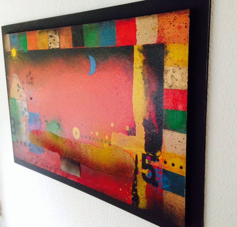 Theo koster, gemengde techniek, dag maan dag zon. kopen? Bied vanaf 1!