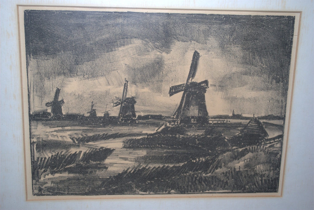 LITHO van de MOLENS BIJ ALKMAAR  verkocht voor € 39!