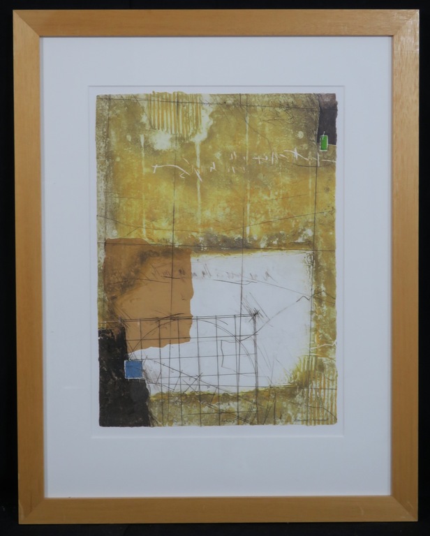 Bernard Remusat: Carborundum, Balises - Ingelijst verkocht voor € 70!