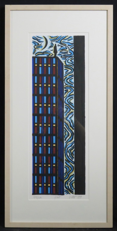 Hans Wap: Zeefdruk, Flat - Ingelijst verkocht voor € 75!